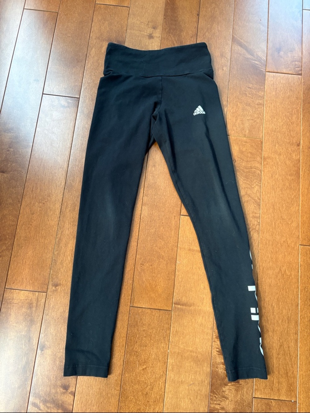adidas Black Logo Leggings xs women’s essential high waisted